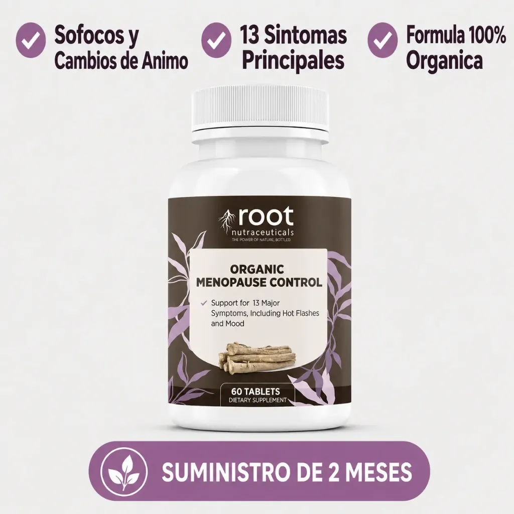 [R-men-60] Root Organic Menopause Control: Alivio Natural para los Síntomas que Roban tu Bienestar