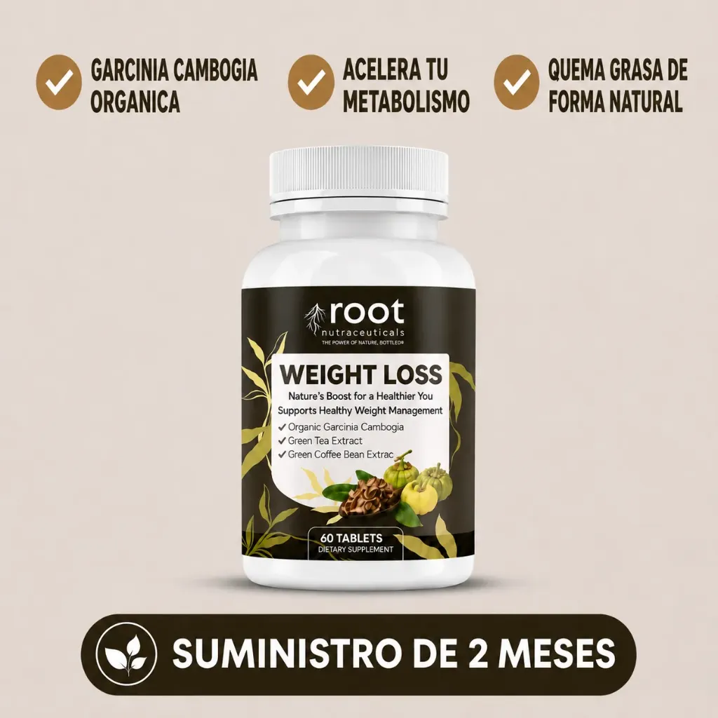 [R-wl-60] Root Nutraceuticals Nature’s Boost: Control de peso natural y efectivo