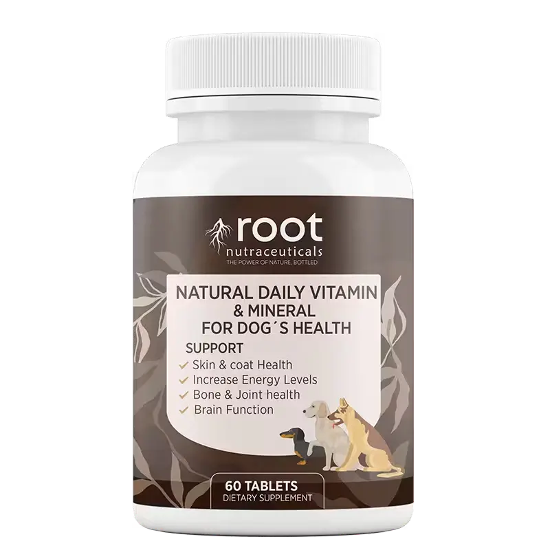 [R-vim-60] Root Nutraceuticals Natural Daily Vitamin & Mineral for Dogs: Bienestar integral para tu mascota