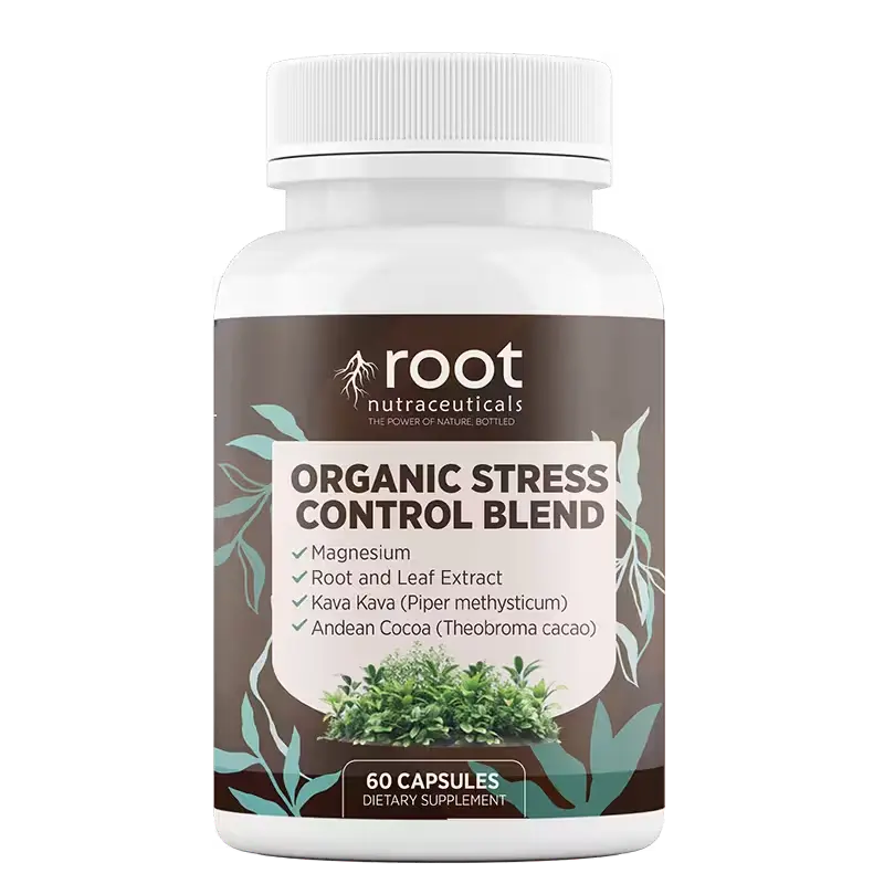 [R-ant-60] Root Nutraceuticals Organic Stress Control Blend: Suplemento Natural para el Manejo del Estrés