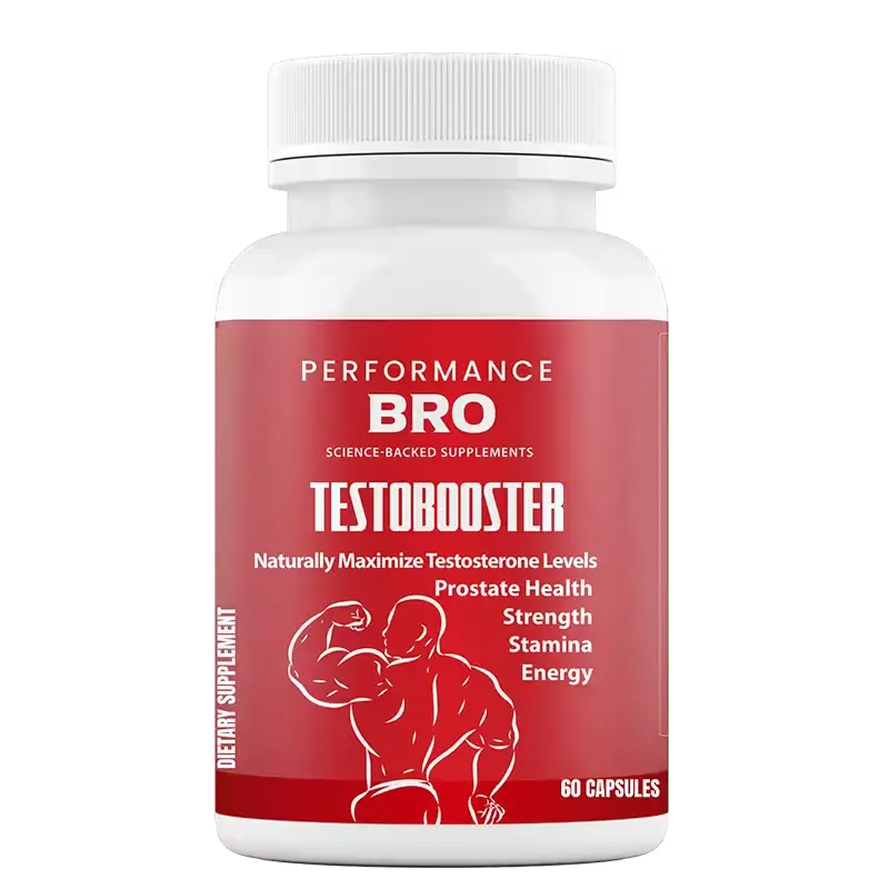 [PB-tes-60] Performance Bro Suplemento Potenciador de Testosterona, 60 cápsulas
