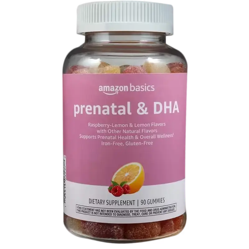 [AB-pre-60] Suplemento Prenatal con DHA en Gomitas Sabor Frambuesa: Apoyo Integral para Mamás y Bebés