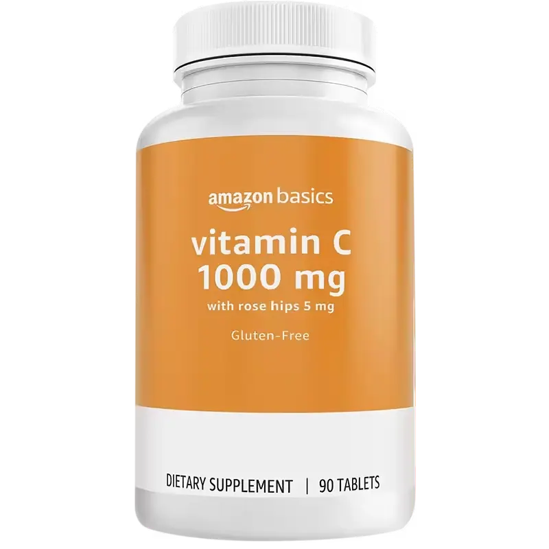 [AB-vitc-90] Vitamina C con Rose Hips de Amazon Basics: Refuerzo antioxidante y apoyo inmunológico