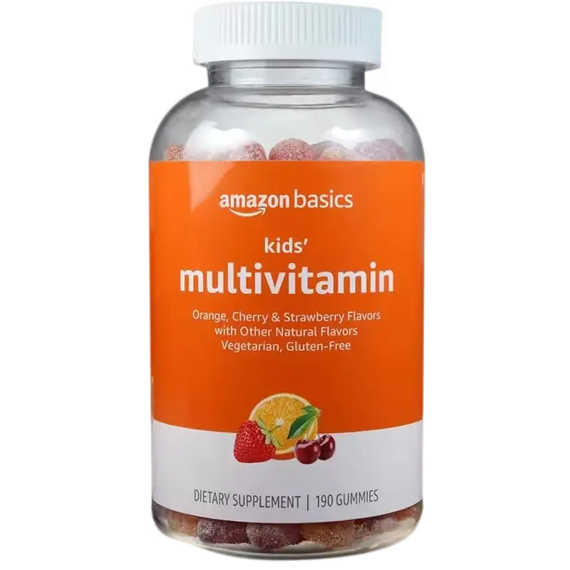 [AB-kid-190] Multivitamínico para niños Amazon Basics: energía y salud en sabores que encantan
