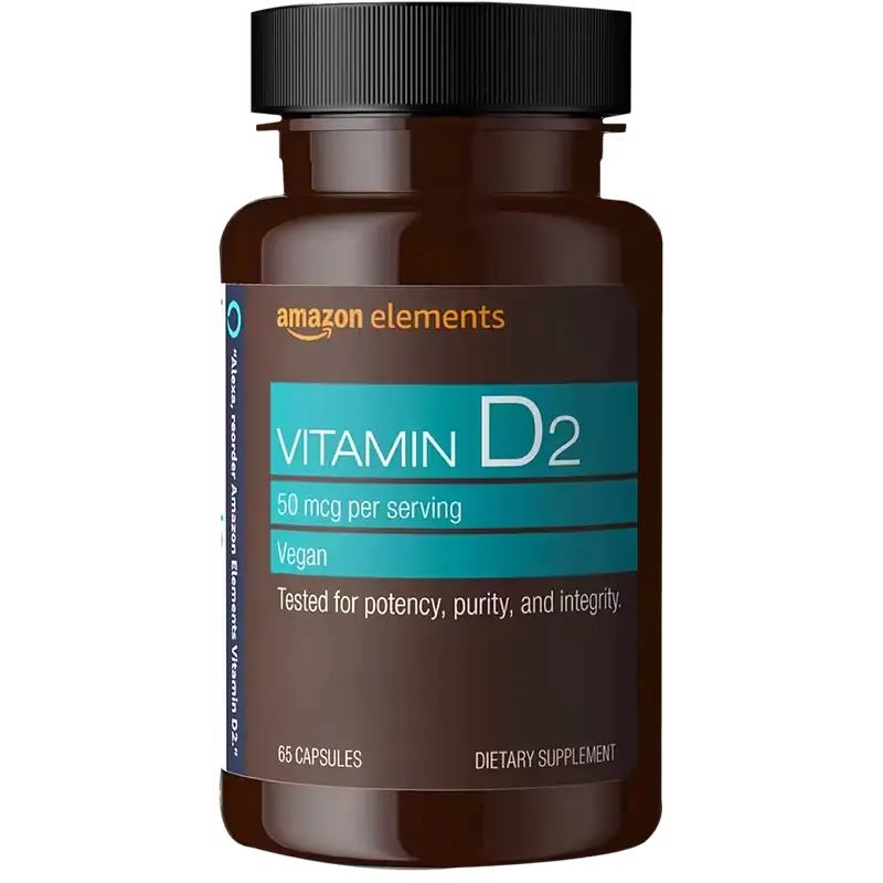 [AE-vitd-65] Amazon Elements Vitamin D2: Suplemento esencial para la salud ósea y el bienestar inmunológico