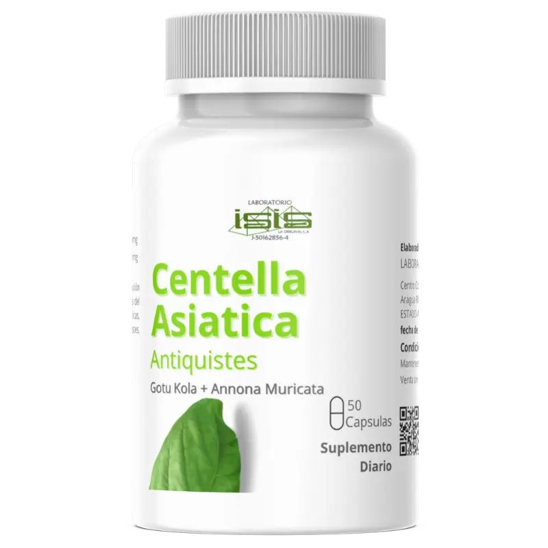 Suplementos de Centella Asiática 500mg  50 capsulas