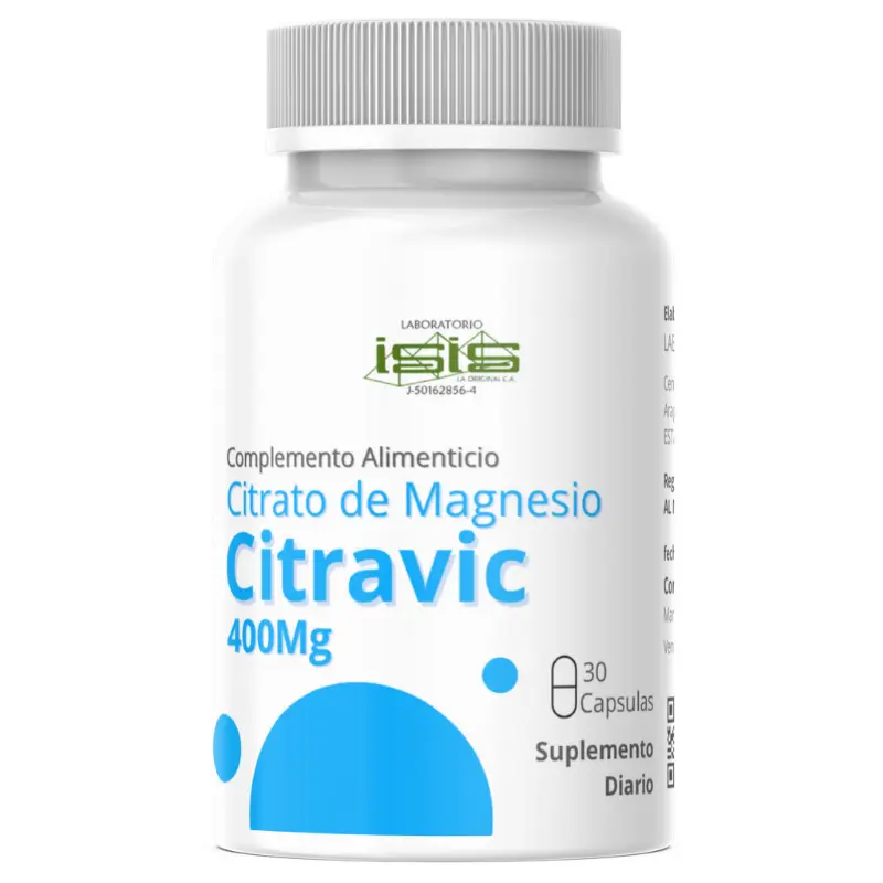 [isis-citravic-30] Citrato de magnesio 30 capsulas 400mg