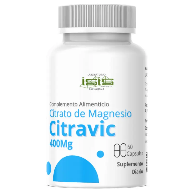 [isis-citravic-60] Citrato de magnesio 60 capsulas 400mg