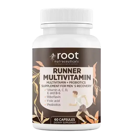 Producto Root Nutraceuticals Multivitamínicos Para Corredores de 60 Cápsulas