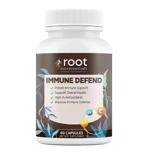 Producto Root Nutraceuticals Immune Defend de Root Nutraceuticals: Refuerza tus defensas de forma natural