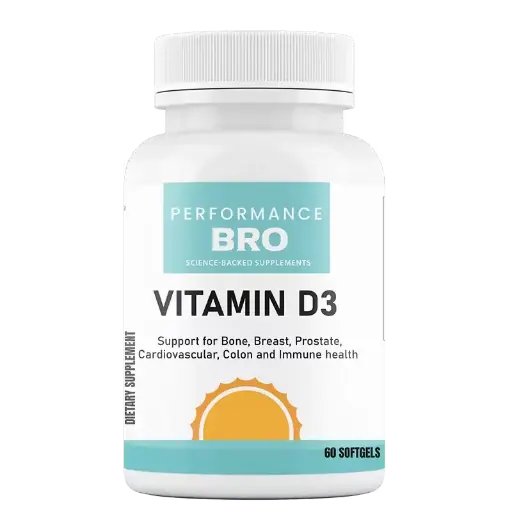 Producto Performance Bro Vitamina D3 de Performance Bro: Soporte integral para huesos, inmunidad y más