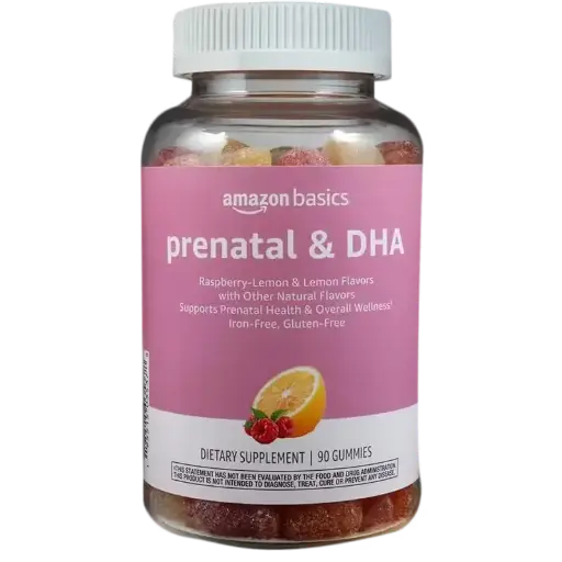 Producto Suplemento Prenatal con DHA en Gomitas Sabor Frambuesa: Apoyo Integral para Mamás y Bebés