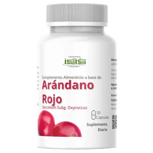 Producto ISIS Arándano Rojo Suplemento Natural para la Salud Urinaria