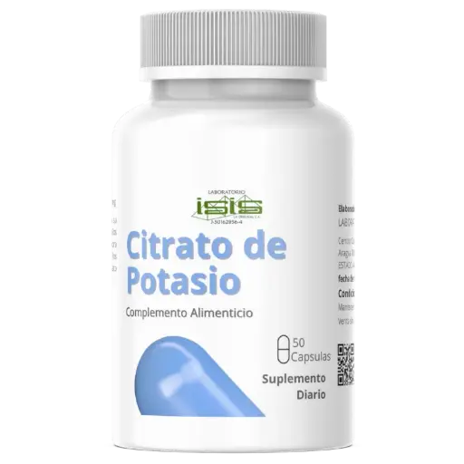 Producto ISIS Citrato de Potasio en Cápsulas Suplemento para Calambres y Salud Renal